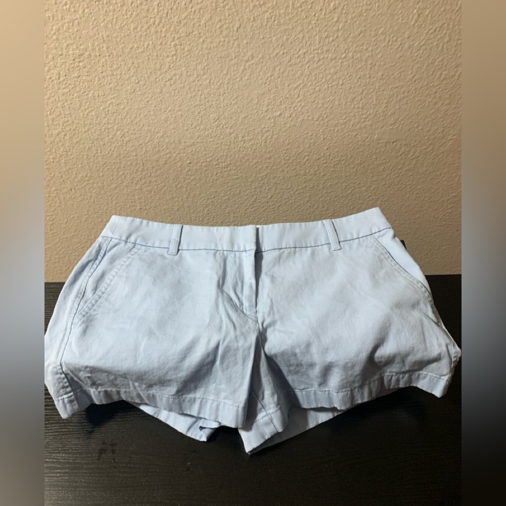 J. Crew Chino Shorts Women's Size 8 Baby Blue Casual Summer